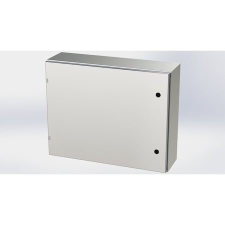 Saginaw Control & Engineering 1/4 Turn Latch Electrical Enclosures, 24 in H, 8 in D, 30 in W, NEMA 3R, 4, 4X, 12, 13 SCE-24EL3008SS6LP